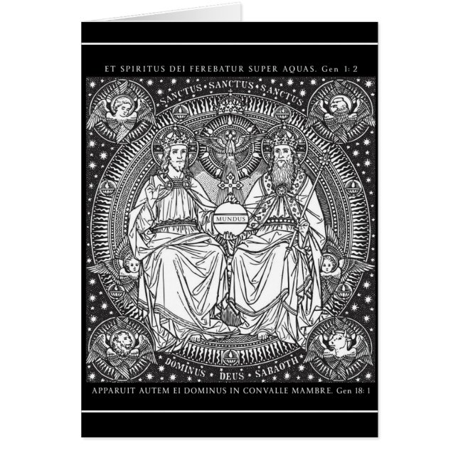 Santísima Trinidad Arte Latino Gloria Patri (Frente)