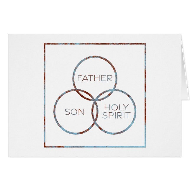 Santísima Trinidad Padre Hijo Espíritu Santo (Anverso (Horizontal))