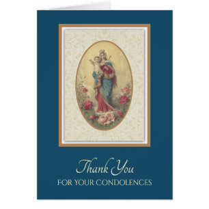 Santísima Virgen María Gracias Condolencias