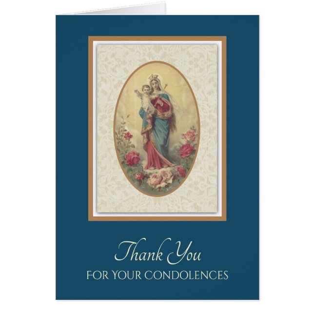 Santísima Virgen María Gracias Condolencias (Frente)