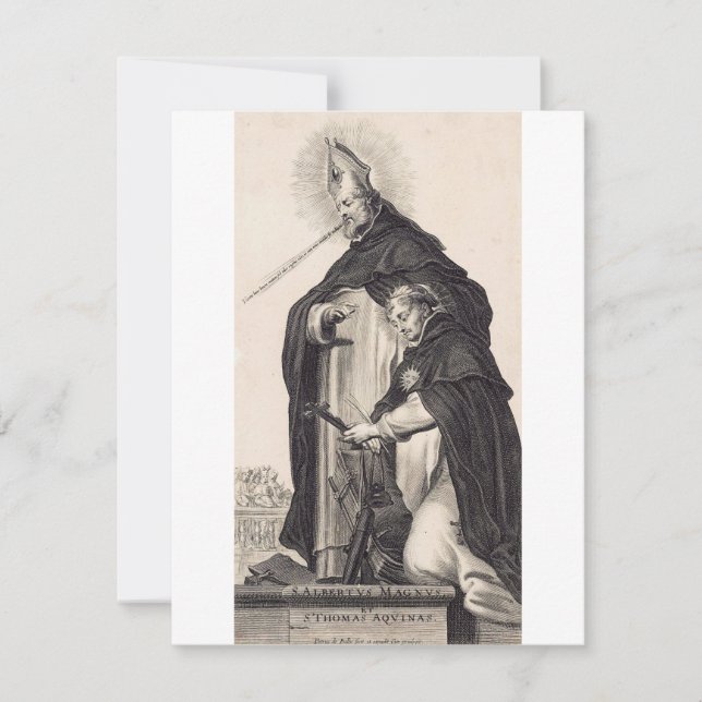 Santo Alberto del Grande y santo Thomas Aquinas (Anverso)