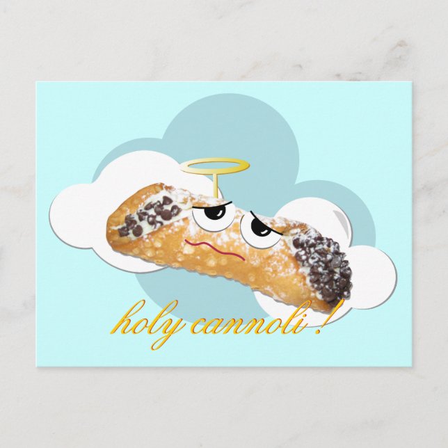 ¡santo cannoli! humorística postal (Anverso)