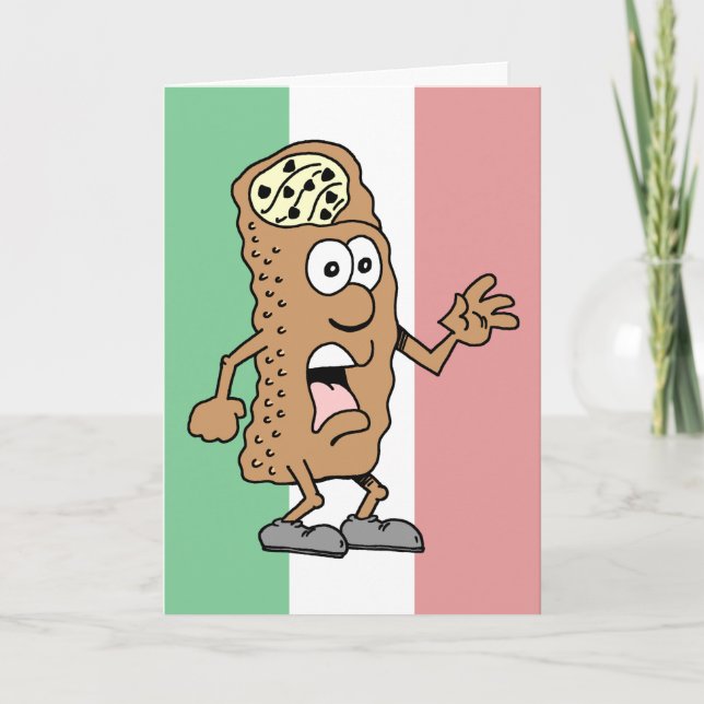 ¡Santo Cannoli! ¡Tienes 65 años! Graciosa tarjeta  (Anverso)