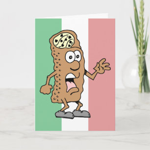 ¡Santo Cannoli! ¡Tienes 80 años! Tarjeta divertida