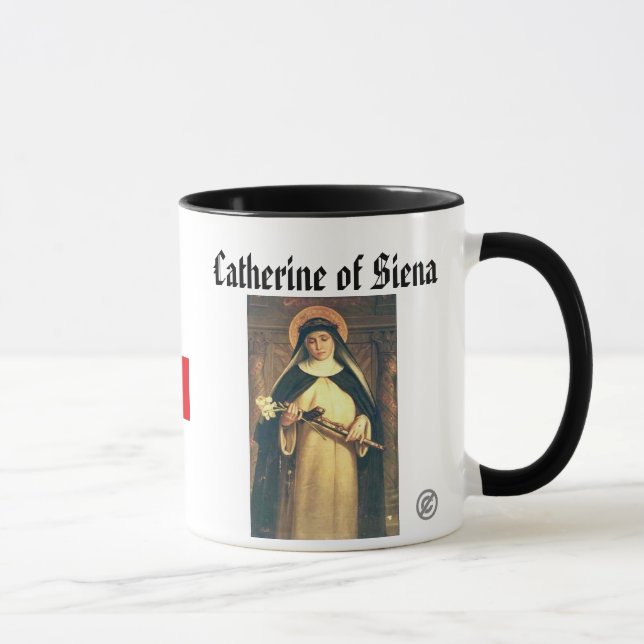 SANTO CATHERINE* de la taza de Siena (Derecha)