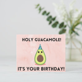 ¡Santo Guacamole, es tu cumpleaños! Tarjeta divert