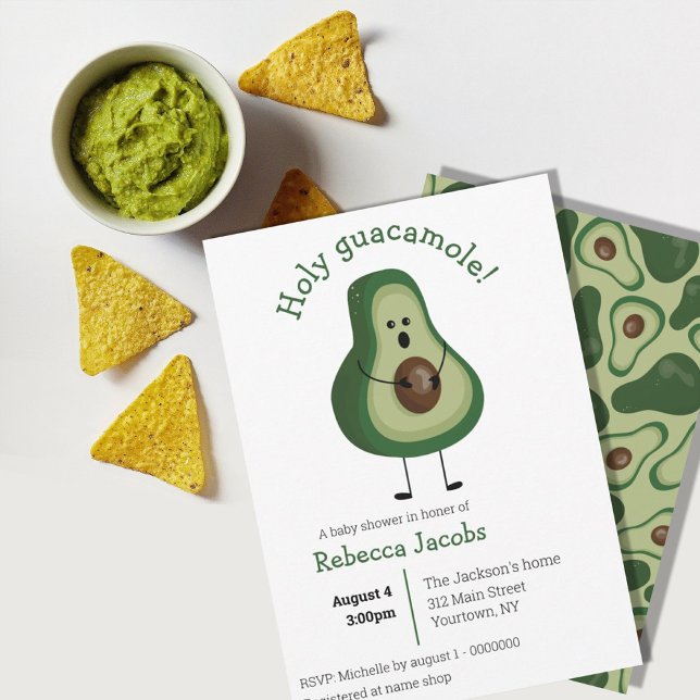 ¡Santo Guacamole! Invitación de Baby Shower (Subido por el creador)