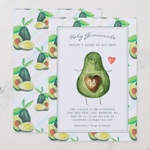 Santo Guacamole Invitación para Baby Shower de A