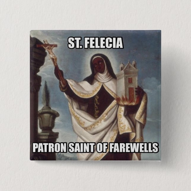 Santo patrón de Felicia del santo del botón de los (Anverso)