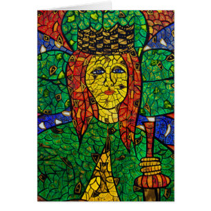Santo patrón de St Dymphna de la depresión y de la