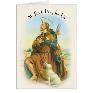 Santo patrón italiano del St. Roch Rocco de perro