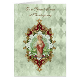 Santo sacerdote católico de Acción de Gracias Jesú