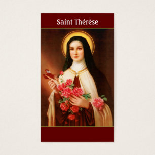 Santo Thérèse de las tarjetas del rezo de Lisieu