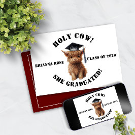 ¡Santo Vaca! Invitación a graduación