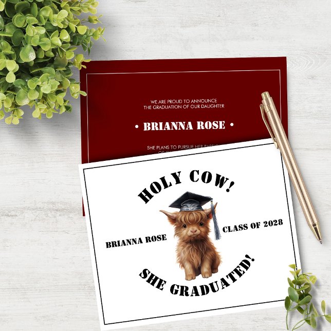 ¡Santo Vaca! Invitación de graduación (Subido por el creador)