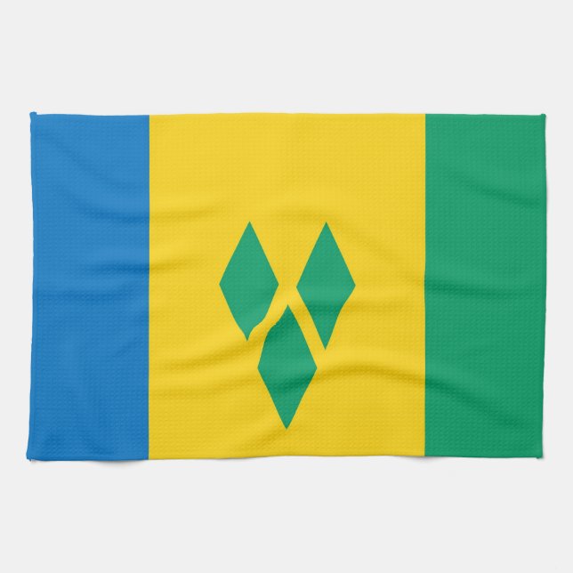 santo Vincent y toalla de la bandera de país de (Horizontal)