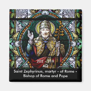 Santo Zephyrinus, mártir y papa - imán