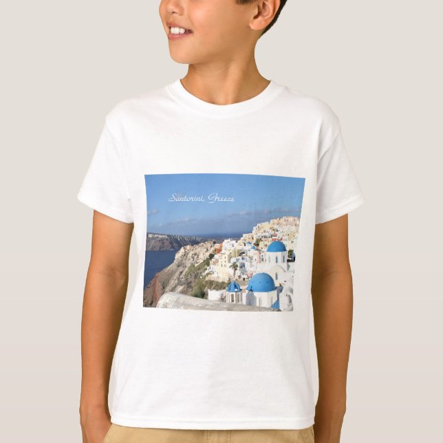 Santorini, Grecia, aldea de Oia, camisa infantil (Anverso)