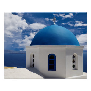Santorini, Poster Glossy de Grecia