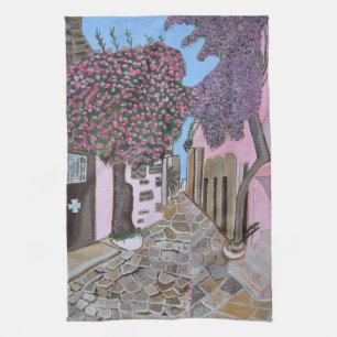 Santorini, toalla de cocina griega