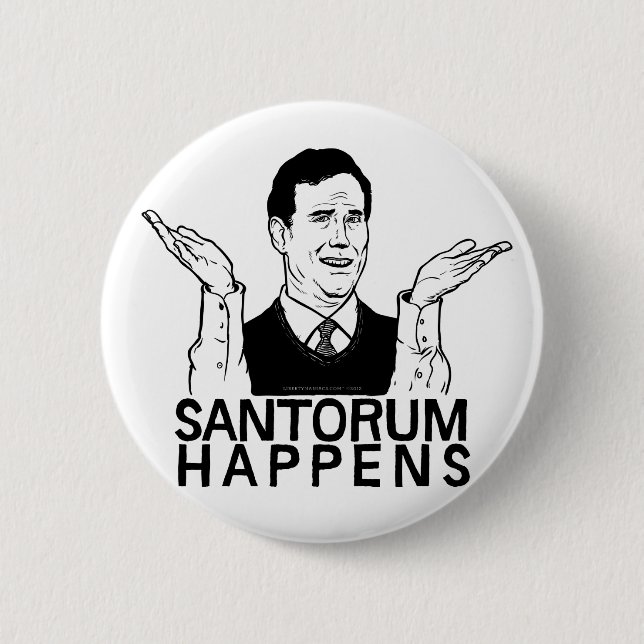 Santorum sucede botón (Anverso)