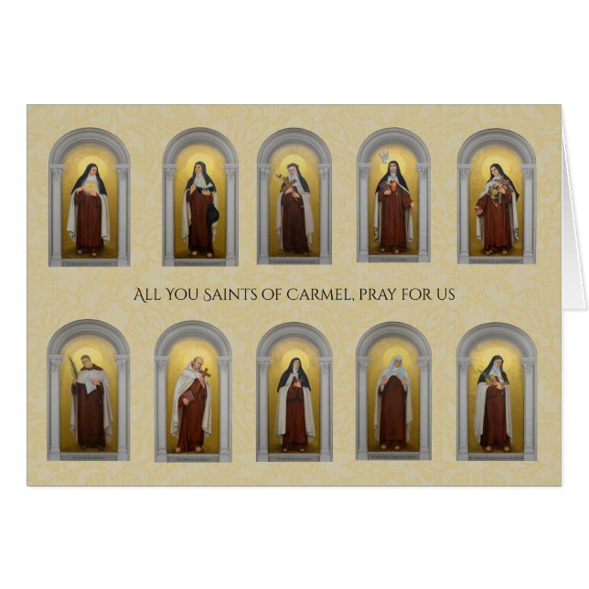Santos de carmelitas católicos monjas sacerdotes r (Anverso (Horizontal))