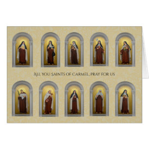 Santos Monjas Sacerdotes Religiosos Carmelitas Cat