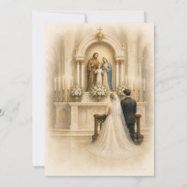 Santuario tradicional católico para la boda de la 