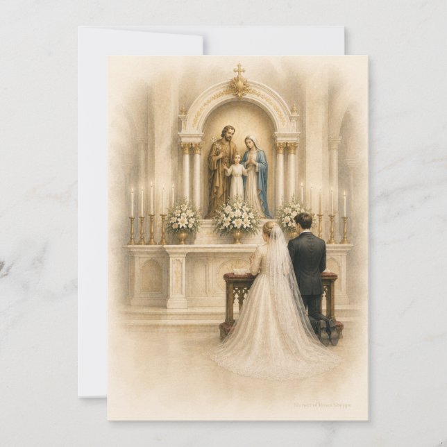 Santuario tradicional católico para la boda de la  (Anverso)