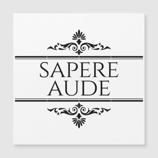 Sapere Aude (Anverso)