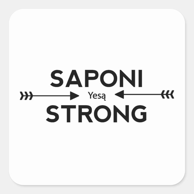 Saponi Strong Arrows Pegatina (cuadrado) (Anverso)