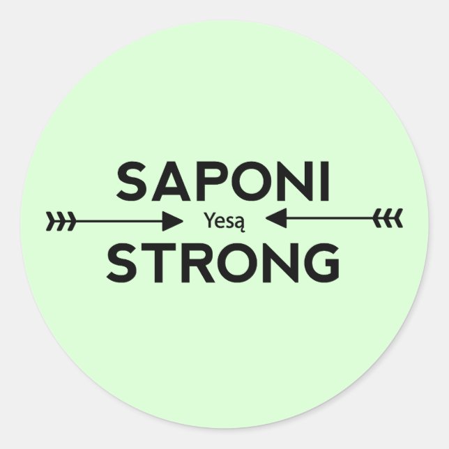 Saponi Strong Arrows Pegatina (Ronda) (Anverso)
