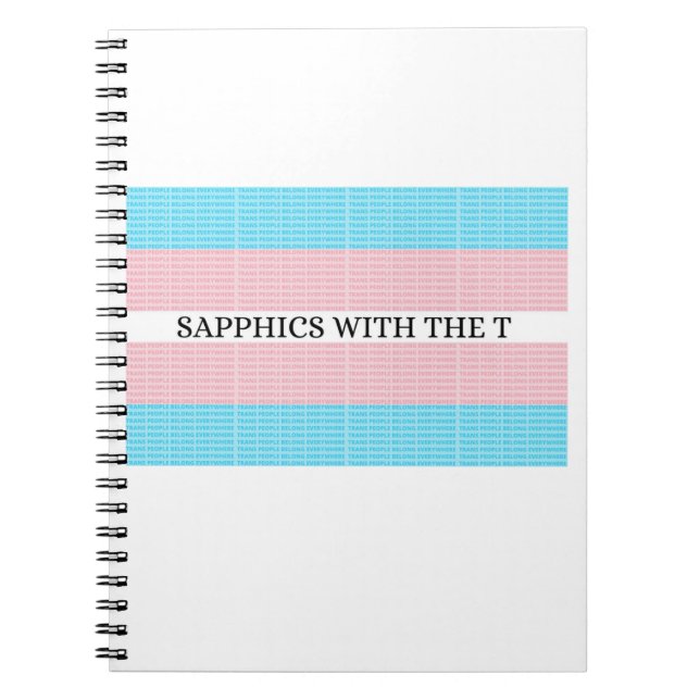 Sapphics con el cuaderno T 4.0 (Frente)