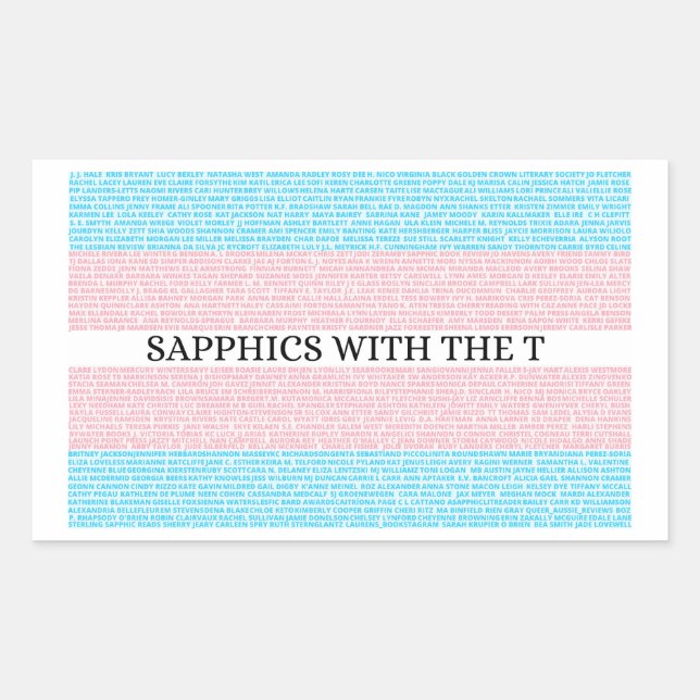 Sapphics con el Pegatina T 3.0 - 4 envases (Anverso)