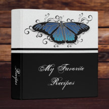 Sapphire Butterfly Recipe Binder