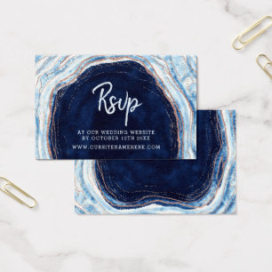 Sapphire Geode Agode Sitio Web RSVP Insertar Tarje
