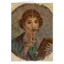 Sappho (fresco de Pompeya)