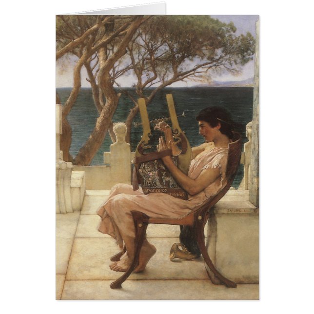 Sappho y Alcaeus por Sir Lawrence Alma Tadema (Frente)
