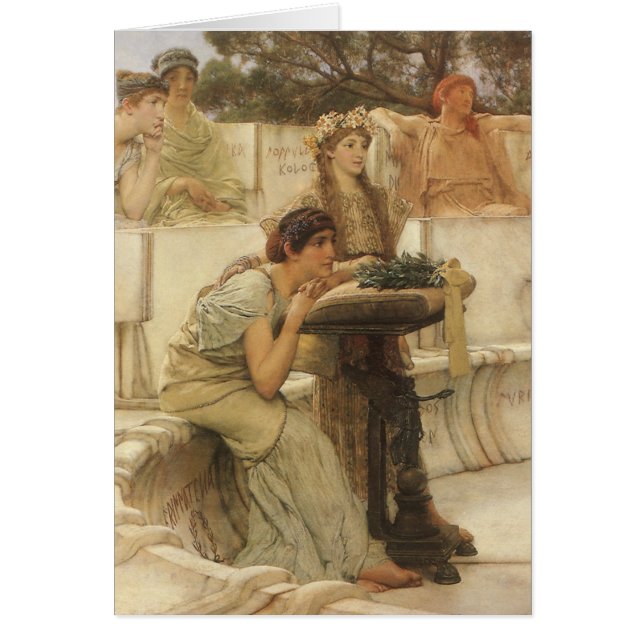 Sappho y Alcaeus por Sir Lawrence Alma Tadema (Frente)