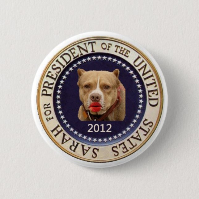 Sarah para el botón del presidente 2012 (Anverso)