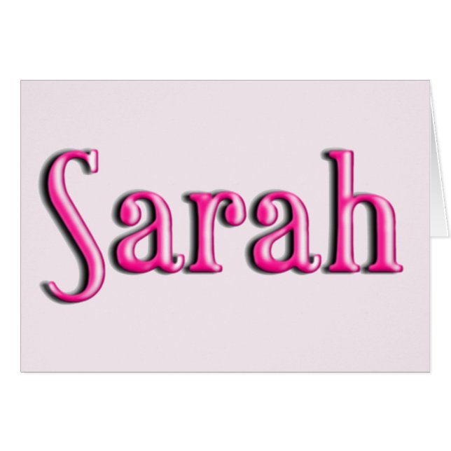 SARAH, por Sarah (Anverso (Horizontal))