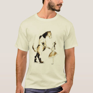Sarah y la camiseta de los hombres del dinosaurio