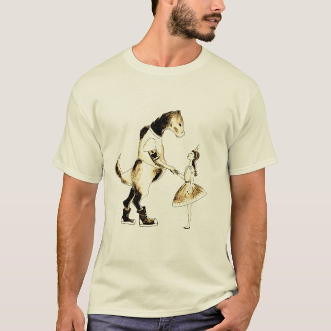 Sarah y la camiseta de los hombres del dinosaurio (Anverso)