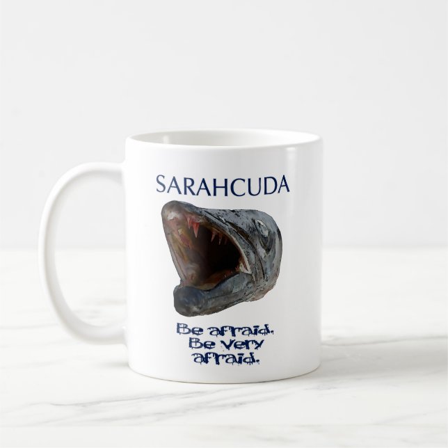 Sarahcuda: Sea taza de café asustada (Izquierda)