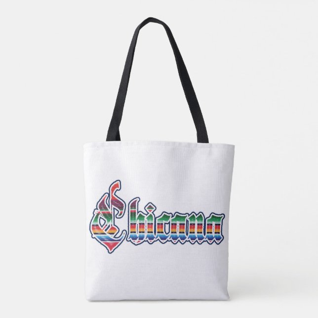 Sarape print Chicana compra bolsa (Reverso)