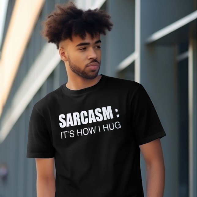 SARCASM, Camisetas divertidas. Camiseta meme. Sarc (Subido por el creador)