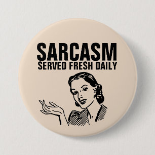 SÁRCASM Famoso Botón Retro Housewives SERVADO DI
