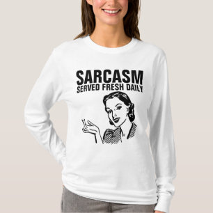 SARCASM SIRVIÓ Camisetas REtro FRESCO DIARIO
