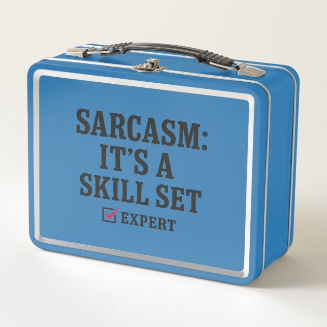 Sarcasm Skill Set Expert Typography (Anverso)