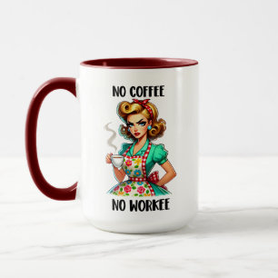 Sarcástico sin café sin tazas de trabajo
